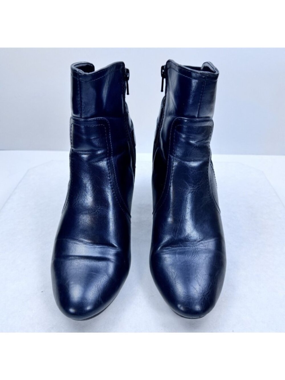 Life Stride Yarnessa Boots Womens Size 9.5M Black Leather Upper Side Zipper - Picture 2 of 12